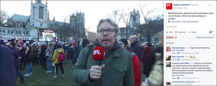 Donald Trump Protest Parliament Square London