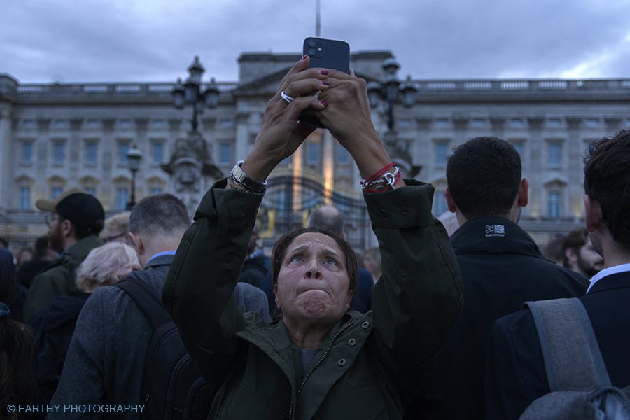 Thousands of people gathered outside Buckingham Palace to pay respects to Her Majesty the Queen following the announcement of her death.