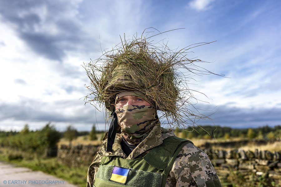 Ukrainian citizens training in the UK