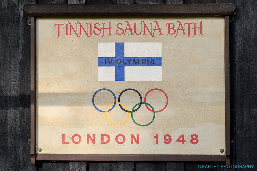 Wooden Finnish Sauna from 1948 London Olympics